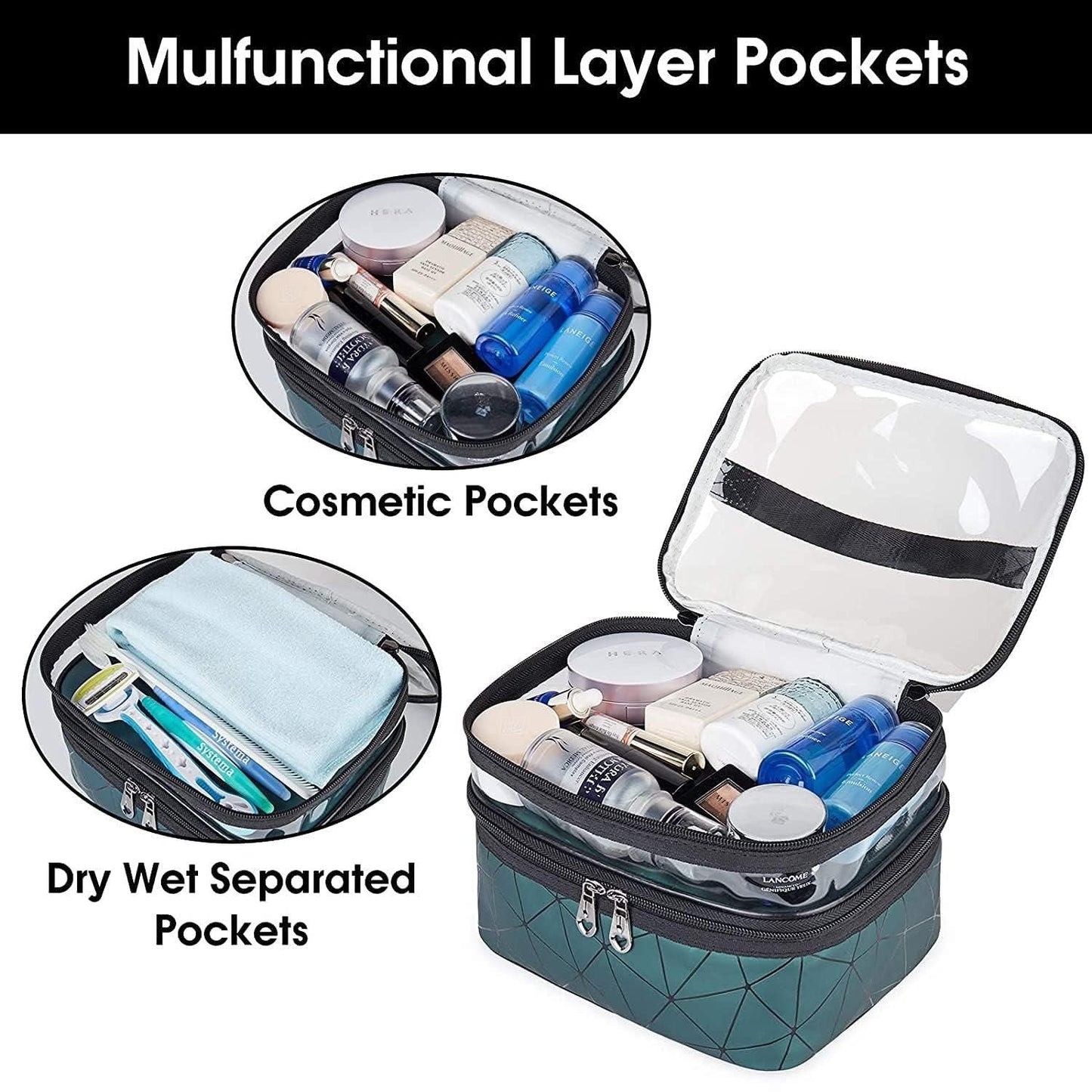 2 Layer Toiletry Bag